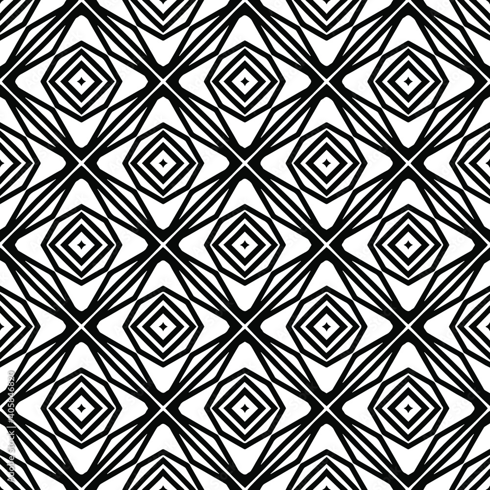 Black and white texture. Abstract seamless geometric pattern.
Black and white texture. Abstract seamless geometric pattern.