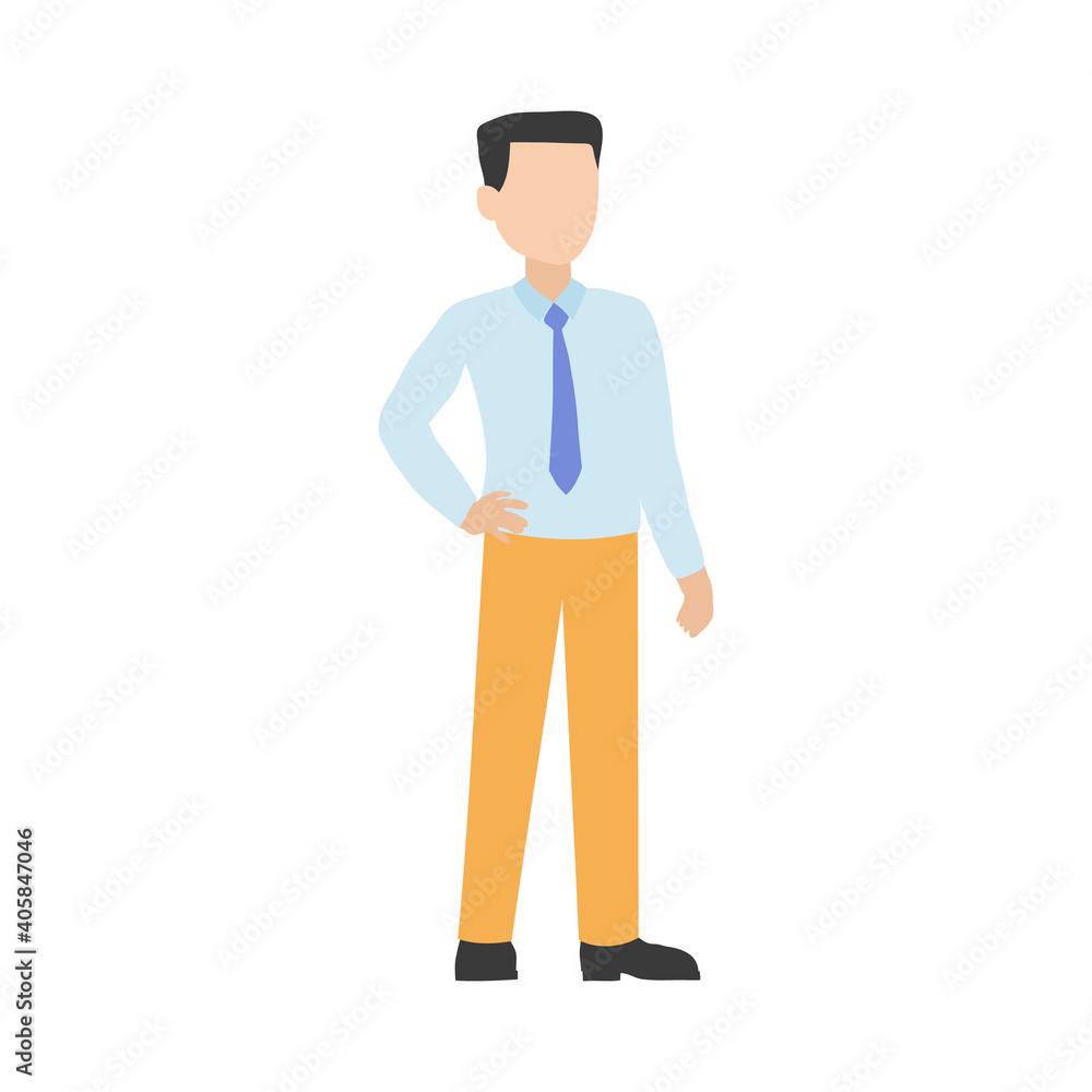 A full-length man in regular clothes. Vector graphics.EPS10 A full-length man in regular clothes. Vector graphics.EPS10