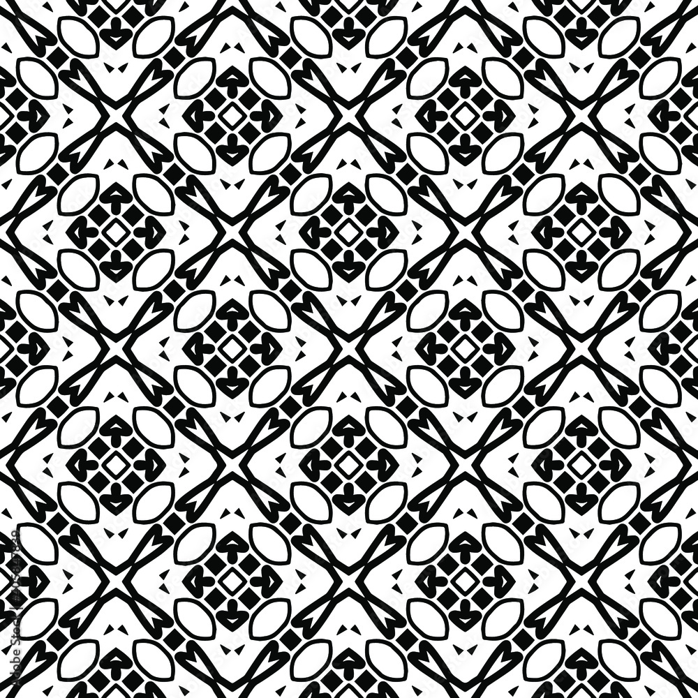Black and white texture. Abstract seamless geometric pattern.
Black and white texture. Abstract seamless geometric pattern.