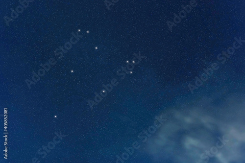 Cepheus star constellation, Night sky, Cluster of stars, Deep space, King Cepheus constellation . photo