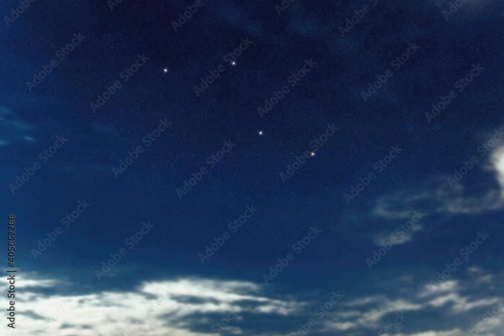 Caelum star constellation, Night sky, Cluster of stars, Deep space ...