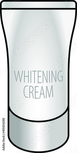 A tube of skin whitening cream.