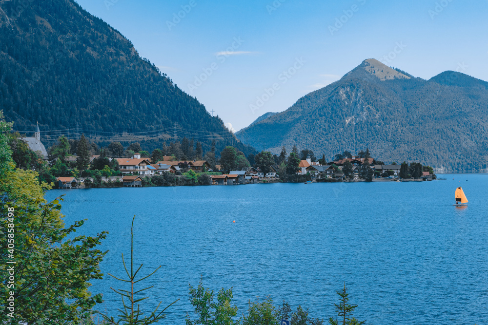 Bavaria, Germany: famous landscape at lake chiemsee.