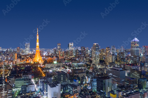 Tokyo, Japan Modern Urban Skyline