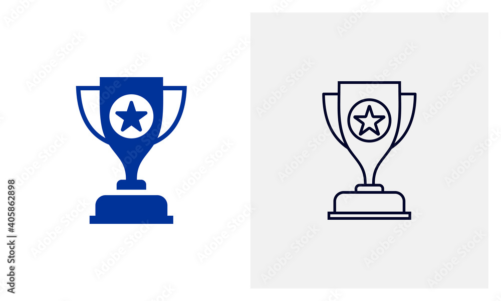 Trophy icon logo vector template, Education icon concepts, Creative design Trophy icon logo vector template, Education icon concepts, Creative design
