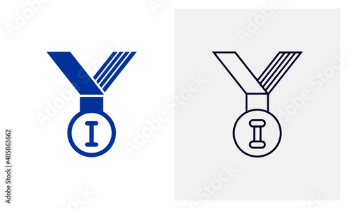 Trophy icon logo vector template, Education icon concepts, Creative design
