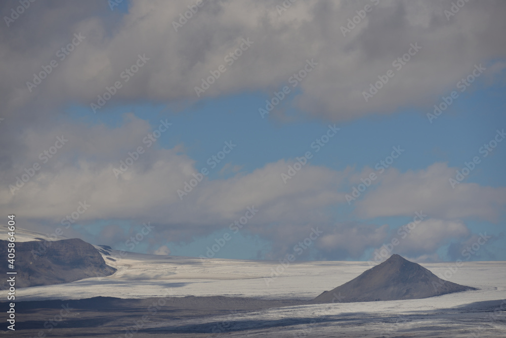 Landscape of Langjokull region in the middle of Iceland Landscape of Langjokull region in the middle of Iceland