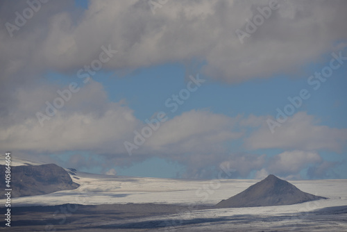 Landscape of Langjokull region in the middle of Iceland
