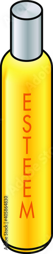 A slim spray can of self esteem.