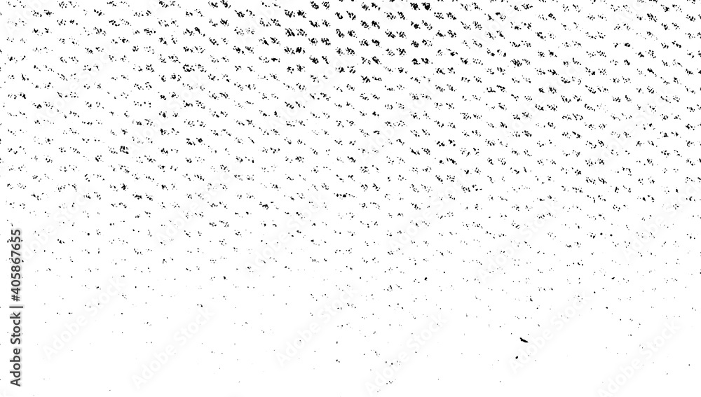 Obraz premium Abstract vector noise. Small particles of debris and dust. Distressed uneven background. Grunge texture overlay with fine grains isolated on white background. Vector illustration. EPS10.