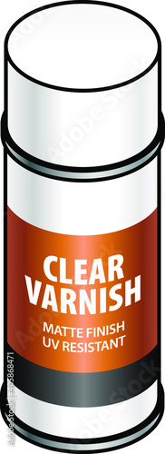 A can of UV resistant clear spray varnish.