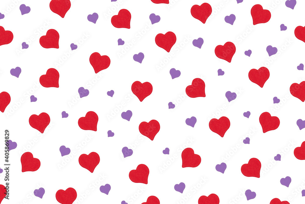 repeating pattern of hearts for the holiday valentine's day