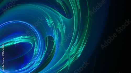 Abstract digital technology background. Dynamic lines composition. Detailed generative fractal graphics.