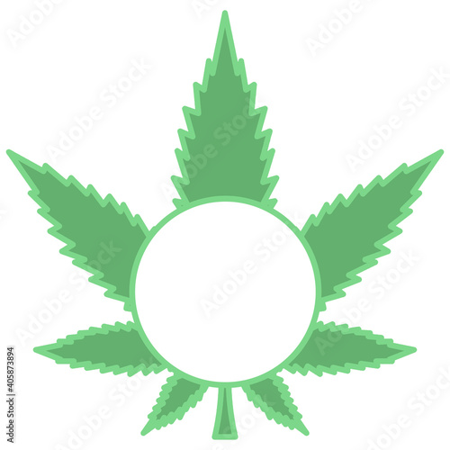 Two Tone Green Cannabis Leaf Blank Logo and/or Label - perfect for marijuana ...