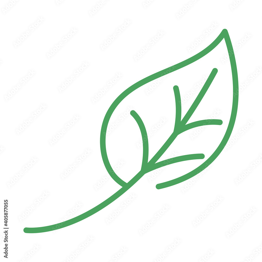 organic natural, leaf foliage green line style organic natural, leaf foliage green line style