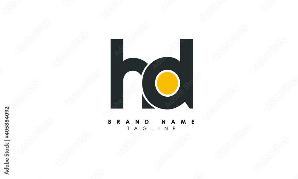 Vetor do Stock: Alphabet letters Initials Monogram logo HD, DH, H and D ...