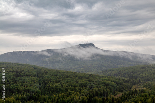 Mount Polyud in the fog