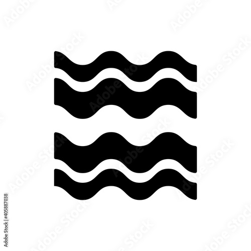 Bacon Strips glyph icon. Barbecue and bbq grill
