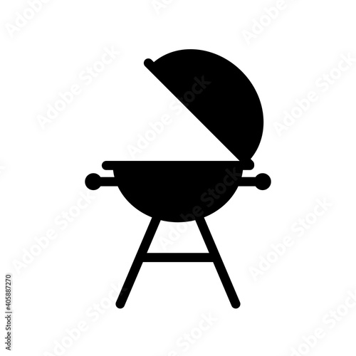 Grill barbeque cookout vector glyph icon
