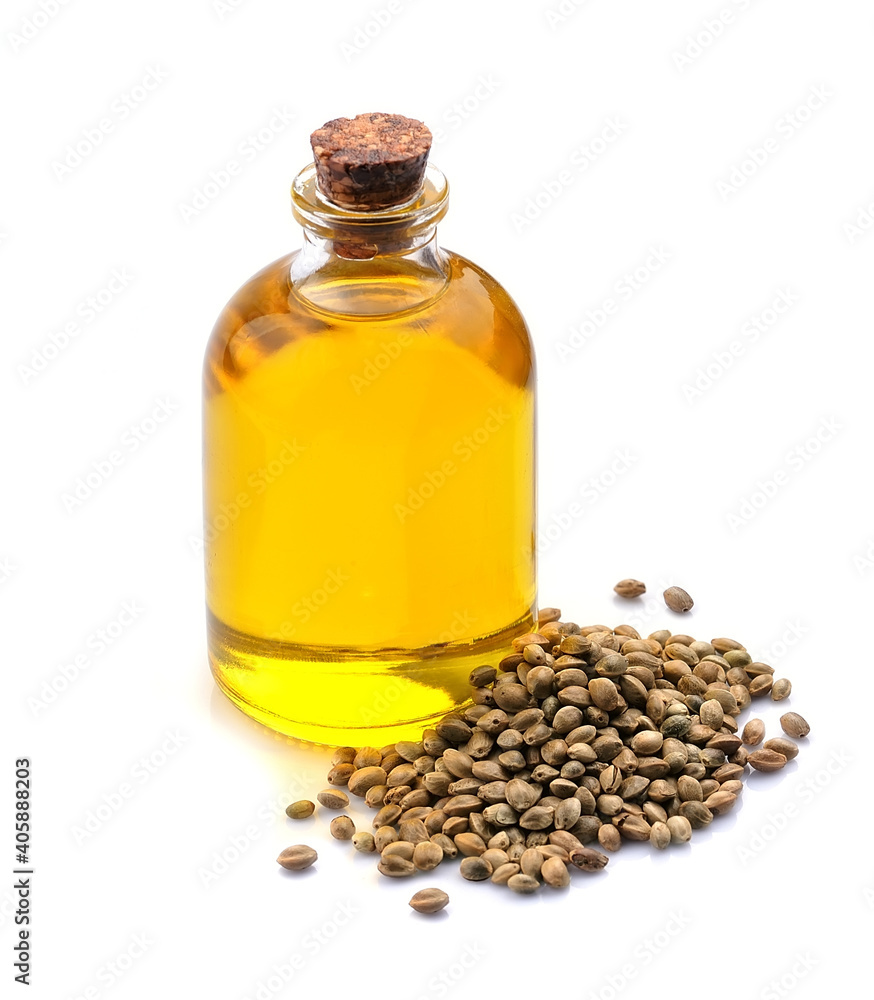 Hemp raw oil with hemp seed. Hemp raw oil with hemp seed.
