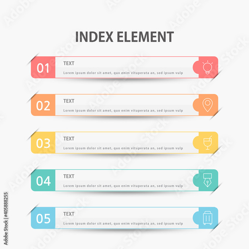 Presentation business infographic template. Vector illustration.
