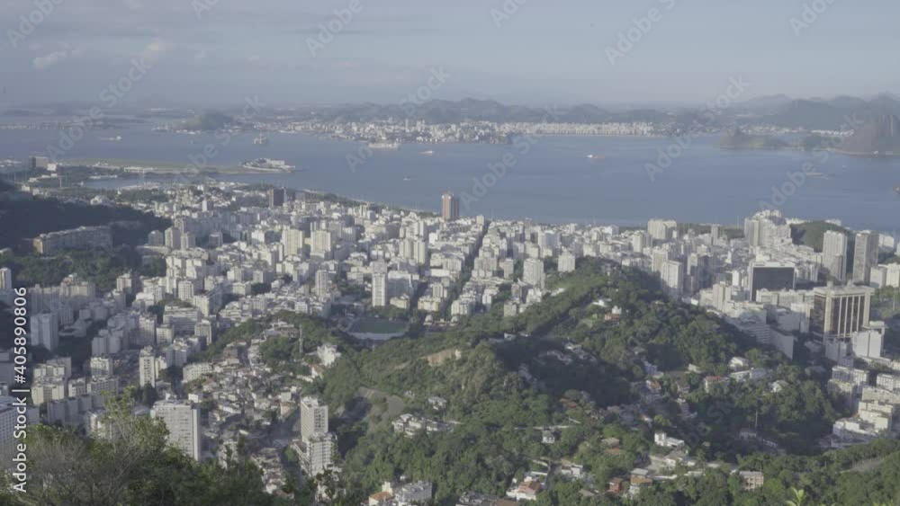 Sugar Loaf and Guanabara Bay with a view of some corners of Rio de Janeiro, Brazil. Sugar Loaf and Guanabara Bay with a view of some corners of Rio de Janeiro, Brazil.