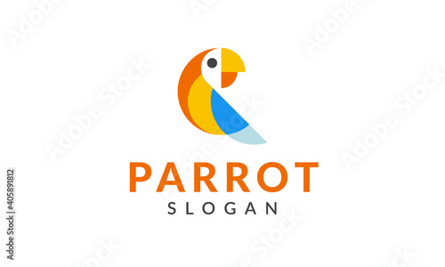 Parrot Logo Colorful Bird Symbol