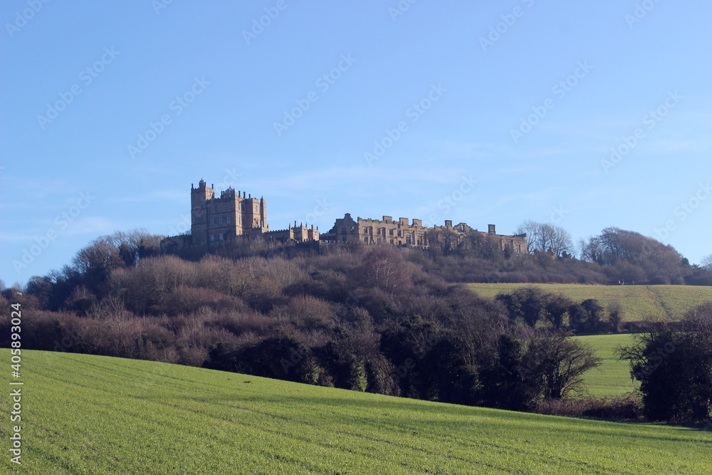 Bolsover Castle, Derbyshire, from the west.