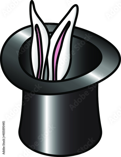 Concept: rabbit in a top hat.