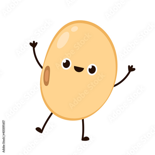 Soybean vector. Soybean character design.