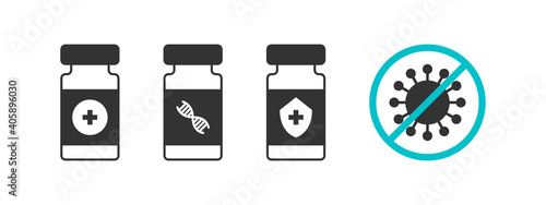 Vaccination concept. Immunization campaign. Vaccine shot flat style. Health care. Vector illustration