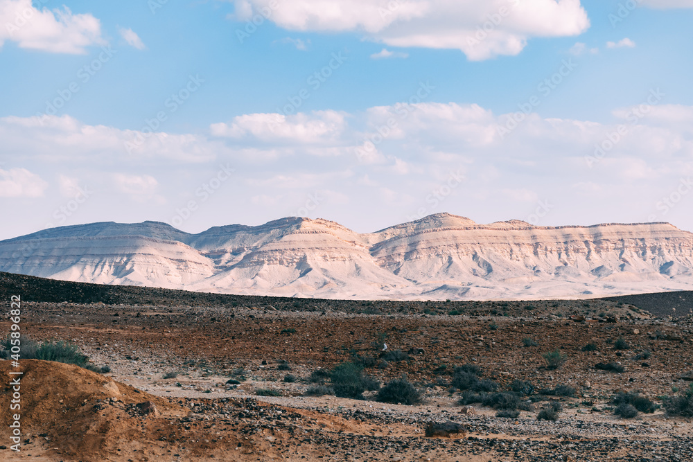 Fototapeta premium National park landscape view in Negev, Israel