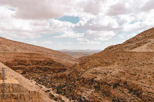 National park landscape view in Negev, Israel