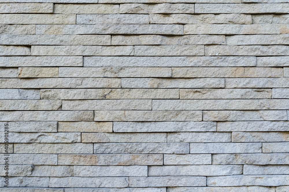 White brick wall. Texture of brick with white filling