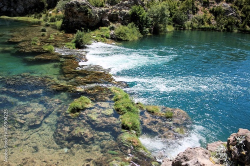 lovely rapids, Zrmanja river near Muskovici, Obrovac, Croatia