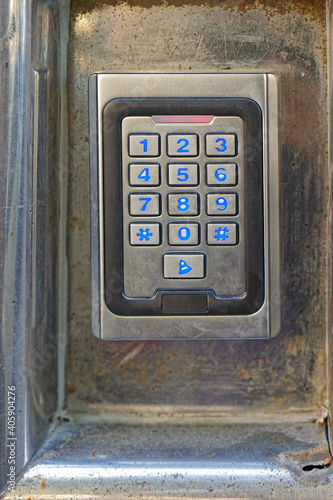 Pin code keypad