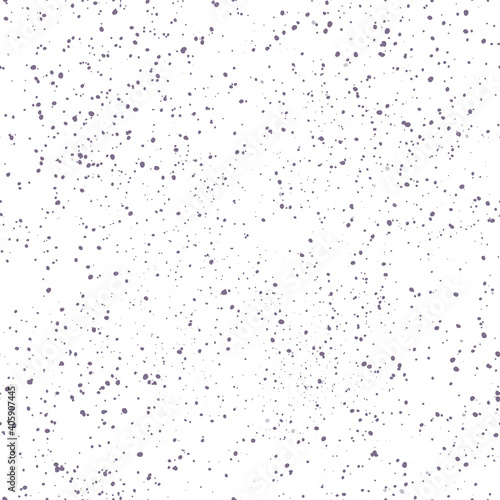 purple paint splatter speckle texture seamless pattern abstract scatter dots white background