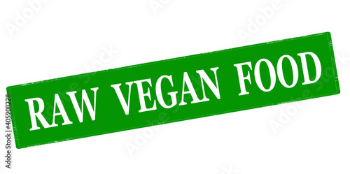 Raw vegan food
