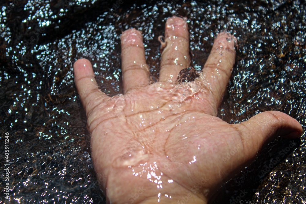 Fototapeta premium Hand Water