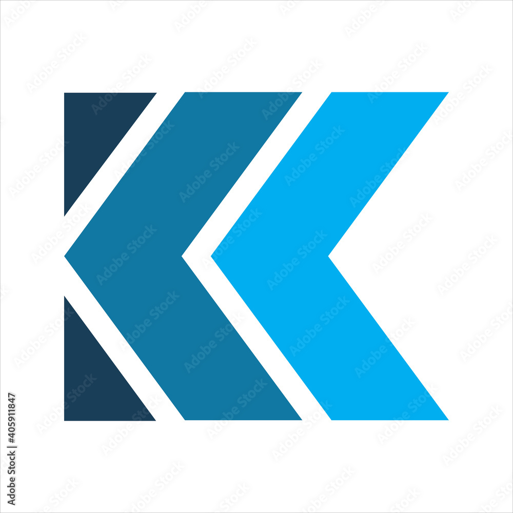 blue letter k logo design blue letter k logo design