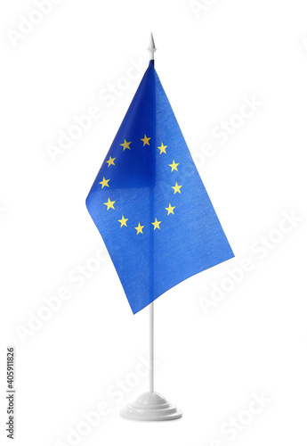 Obraz na płótnie small eu flag on white background