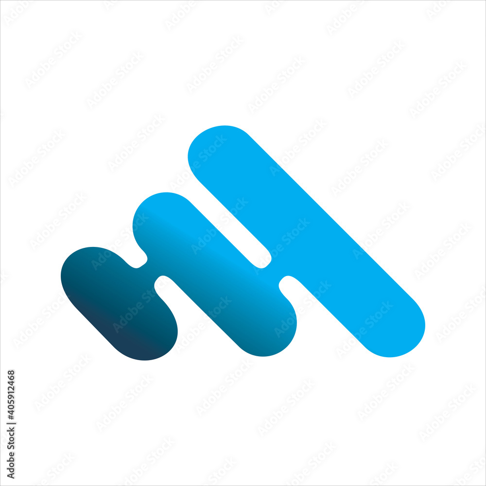 blue triangle color line logo design blue triangle color line logo design