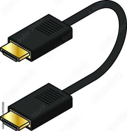 An AV (audio-video) cable. HDMI to HDMI.