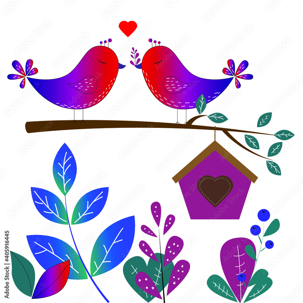 cute birds in love on a tree valentine cute birds in love on a tree valentine