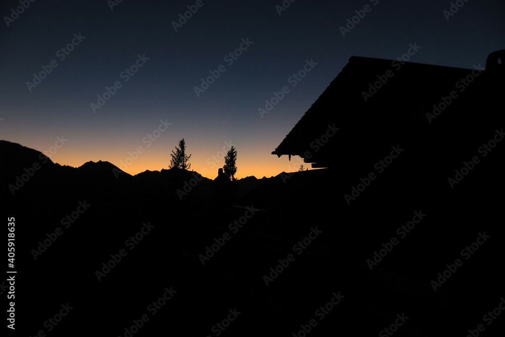Naklejka premium letztes Abendlicht - last afterglow