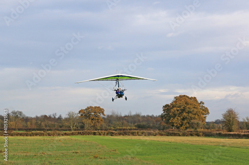 Valokuva Ultralight airplane taking off