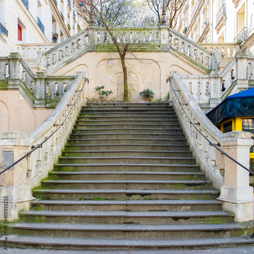 Paris, staircase in Montmartre