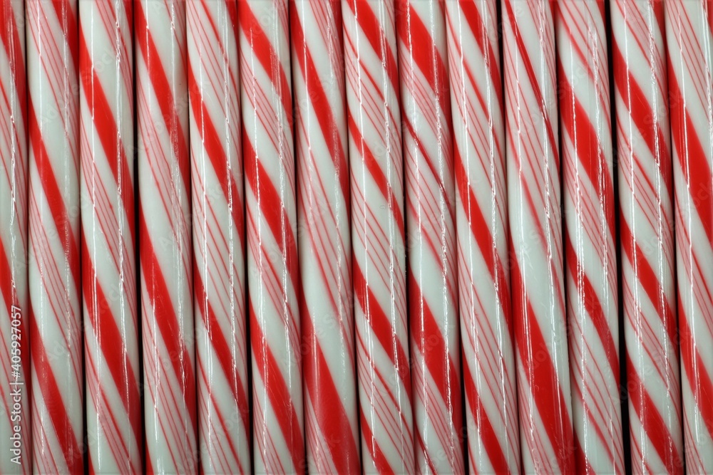 Candy Cane Stick Pattern Horizontal 3