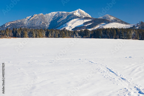 winter landscape nearby Oravice, Western Tatras (Rohace), Slovakia