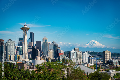Картината върху платно Kerry Park Seattle Skyline